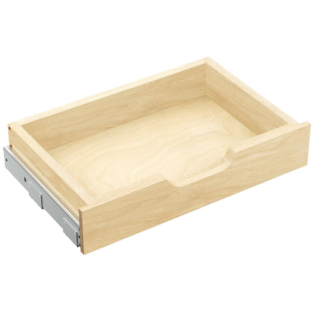 HOMEIBRO 10.5 in. Wood Cabinet Pull Out Drawer with Soft Close Rail for Kitchen Base Cabinets