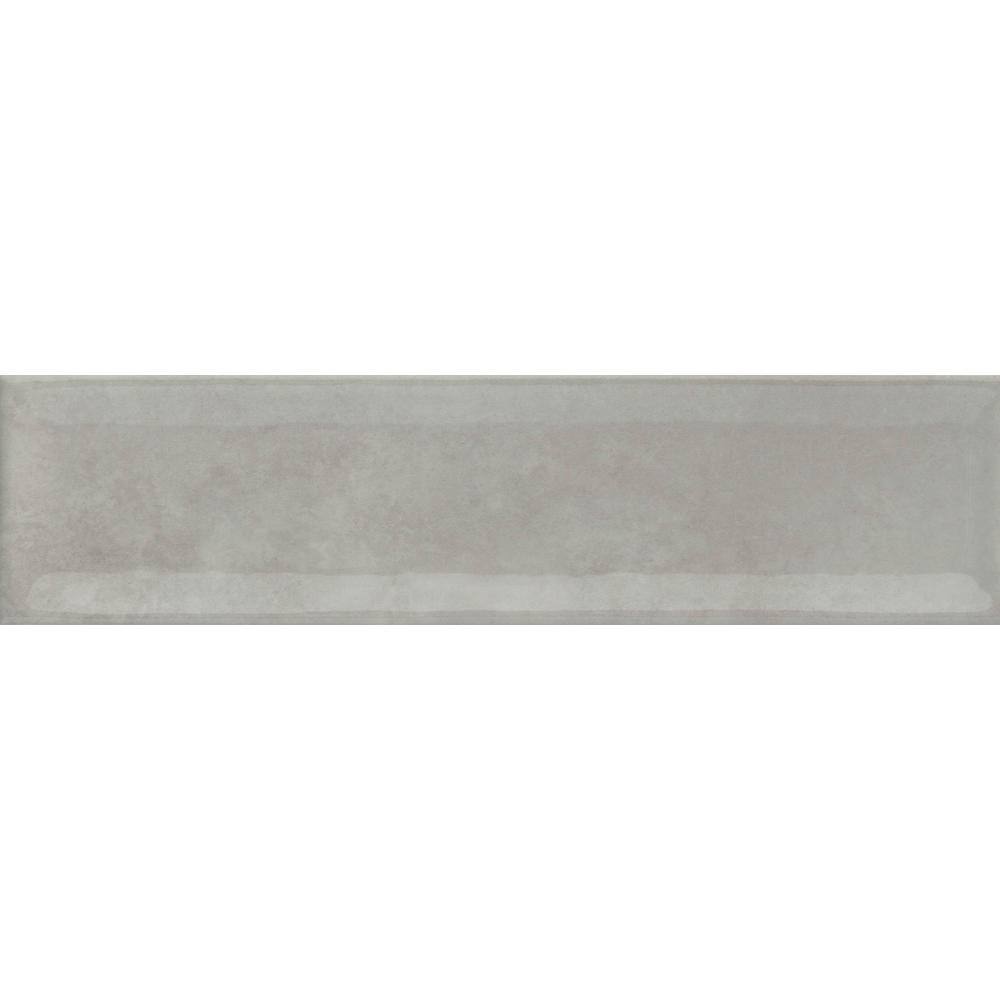 Raku Silver 3x12 Glossy Ceramic Wall Tile