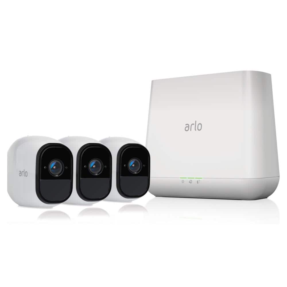 Arlo Pro WireFree HD Sec 3 Cam VMS4330100NAS - The Home Depot