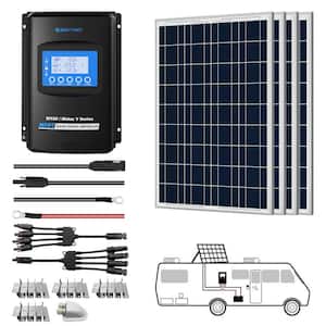 400-Watt Polycrystalline OffGrid Solar Power Kit with 4 x 100-Watt Solar Panel, 40 Amp MPPT Charge Controller