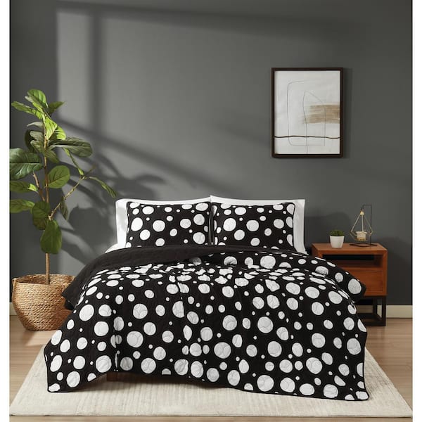 Sophia 3-Piece Multi Dot Polyester King Quilt Set