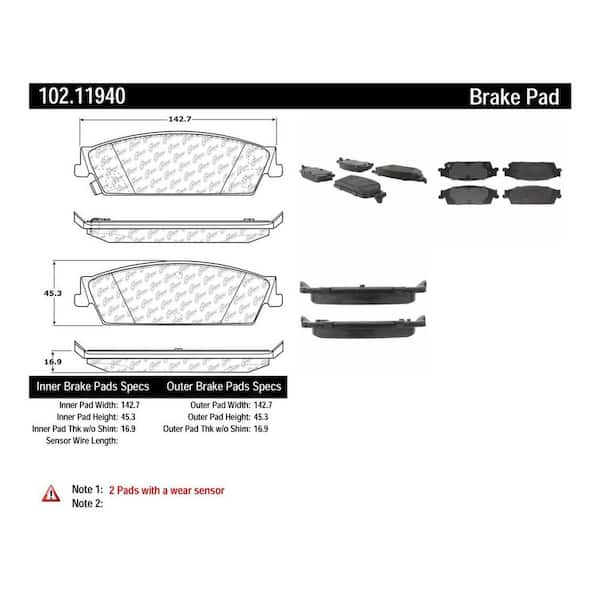Centric Parts Disc Brake Pad Set