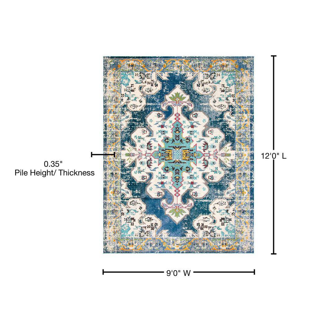 Metro-Mod Gray 9' x 12' Hand-Knotted Synthetic Area Rug