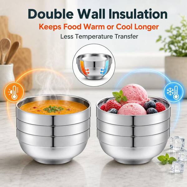 【極美品】Wurtz Form BOWL L 2個セット Wudkey 24 fl. oz. Stainless Steel Bowls, Silver Food Grade Mixing