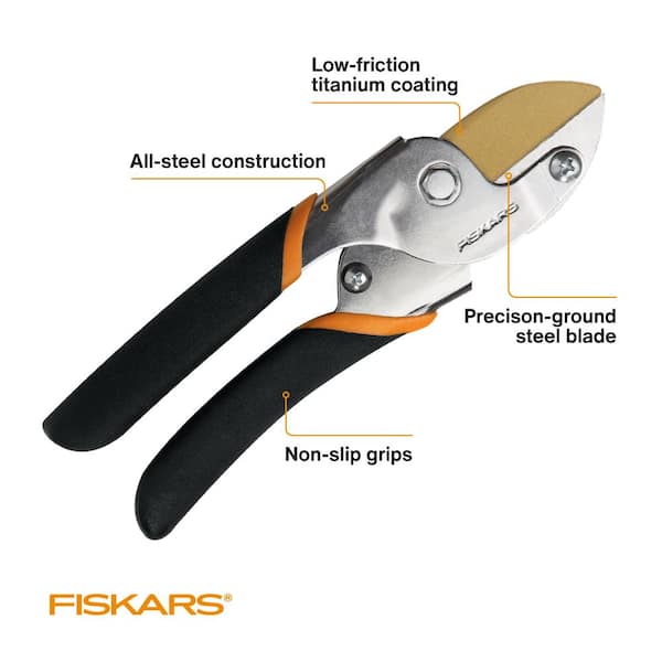 Fiskars Steel Anvil Hand Pruner with Standard Handle in the Hand Pruners  department at