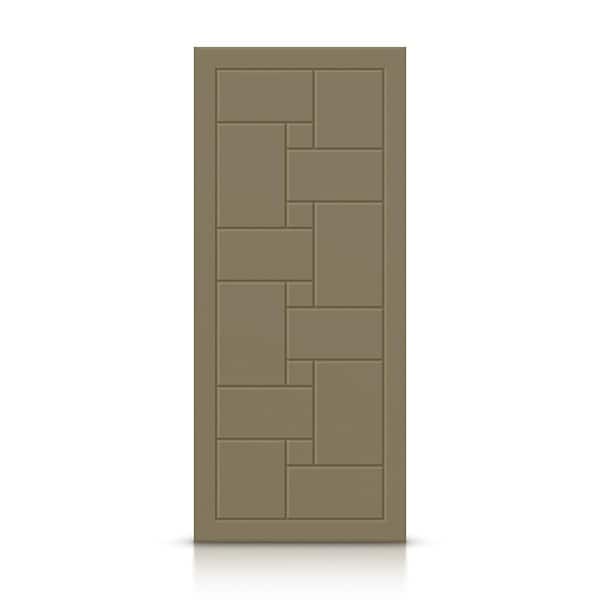 CALHOME 24 in. x 80 in. Hollow Core Olive Green Painted Composite MDF Interior Door Slab