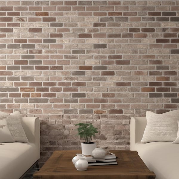 7.625 in. x 2.25 in. x 0.5 in. Cobblestone Thin Brick Singles (Box of 50-Bricks)