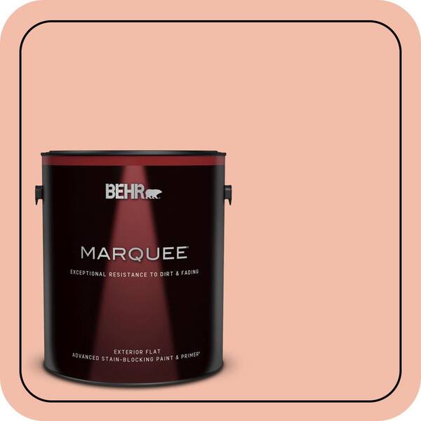 BEHR MARQUEE 1 gal. Home Decorators Collection #HDC-CT-14A Sunkissed Apricot Flat Exterior Paint & Primer