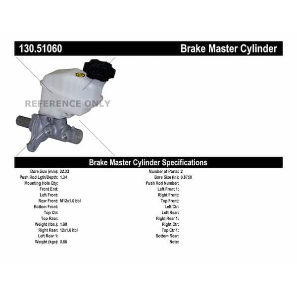 Centric Parts Brake Master Cylinder 2009-2010 Hyundai Sonata