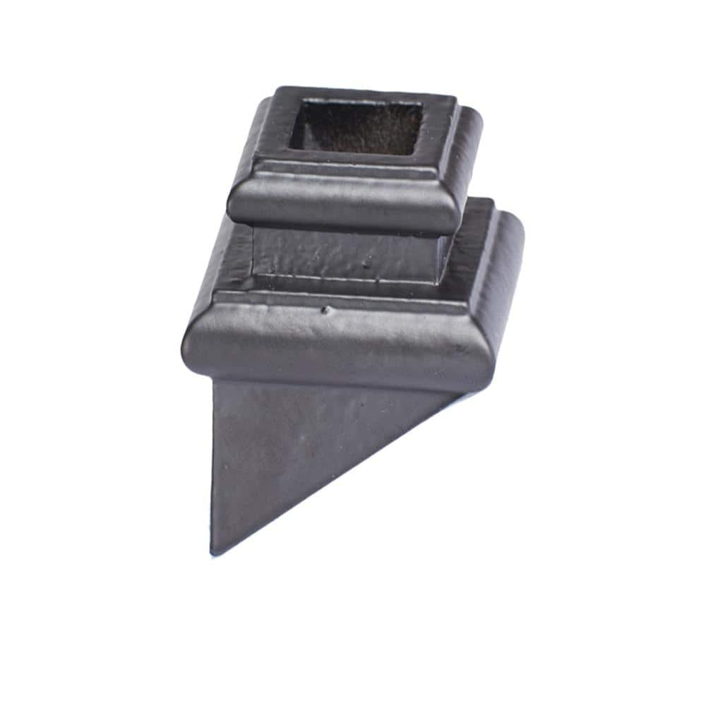 HOUSE OF FORGINGS Square Hole 1.25 in. Cast Iron Angled Shoe