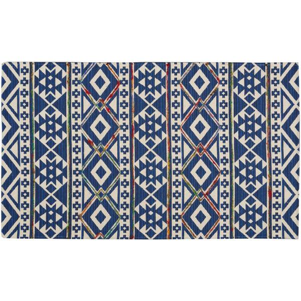 Nourison Canton Blue 2 ft. x 4 ft. Contemporary Kitchen Area Rug 760784