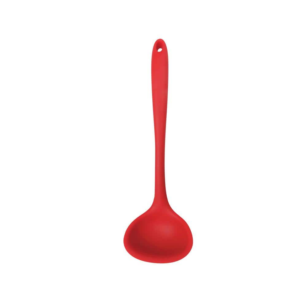 Red Silicone 5-Piece Cooking Utensil Set