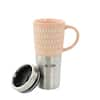 Mr. Coffee 16 oz. Black Stainless Steel and Stoneware Travel Mug 985116138M  - The Home Depot