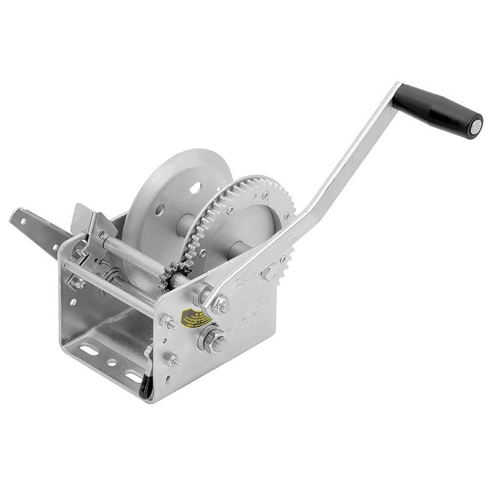 Fulton 2,600 lbs. Dual Speed Trailer Winch with 10 in. Hand Brake Handle  142411 The Home Depot
