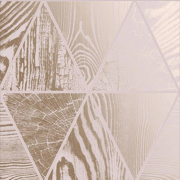 Geo Grain Blush Wallpaper