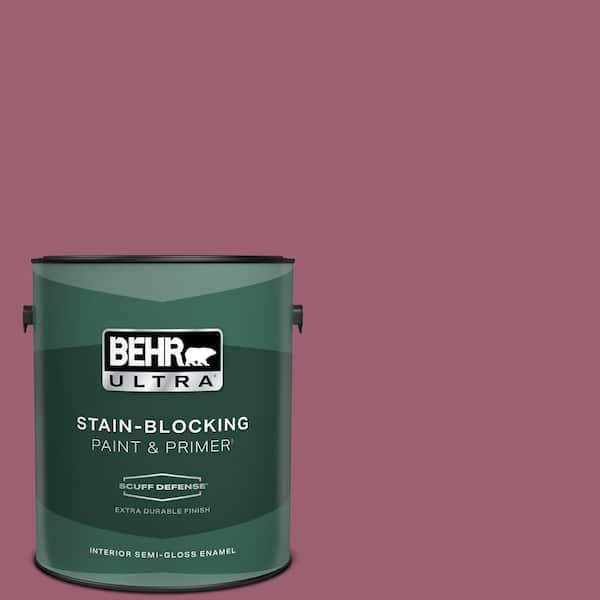 BEHR ULTRA 1 gal. #M130-6 Tropical Hibiscus Extra Durable Semi-Gloss Enamel Interior Paint & Primer