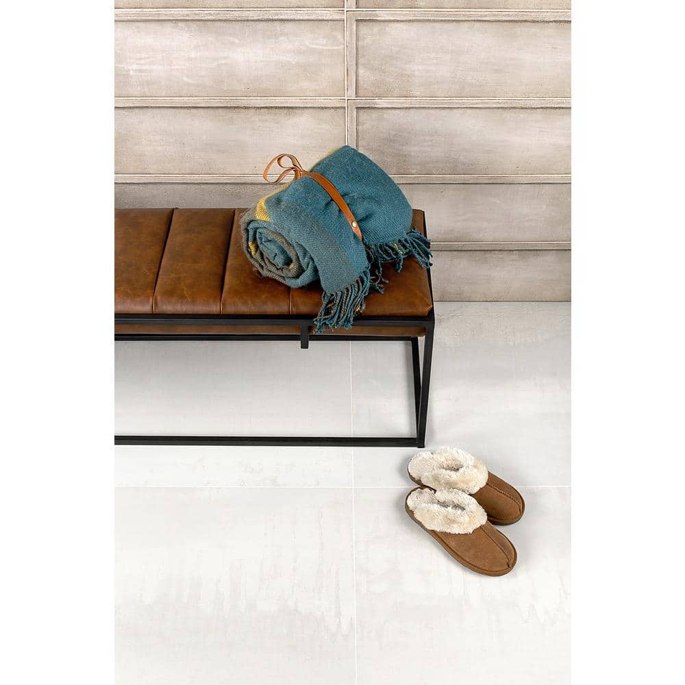 Large Format Light Silver Matte Porcelain Floor and Wall Tile