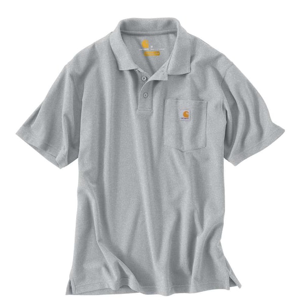 Carhartt Men's Regular XXXX Large Heather Gray Polyester/Cotton Short-Sleeve T-Shirt