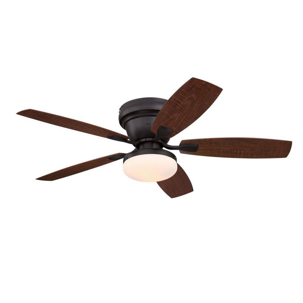 Contempra 52-Inch Indoor/Outdoor 5-Blade Black-Bronze Ceiling Fan, LED Light Fixture price history on PriceWatchPro