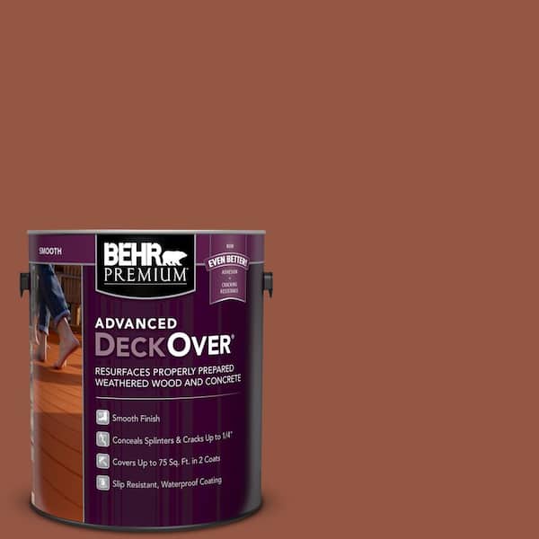 BEHR Premium Advanced DeckOver 1 gal. #SC-130 California Rustic Smooth Solid Color Exterior Wood and Concrete Coating