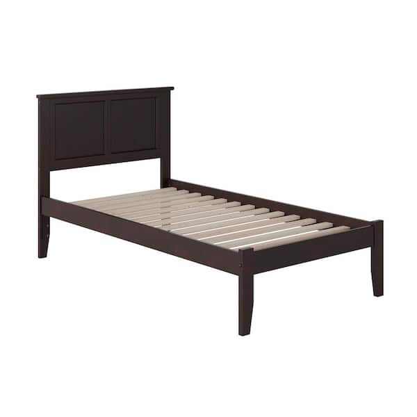 Madison Espresso Twin XL Platform Bed with Open Foot Board