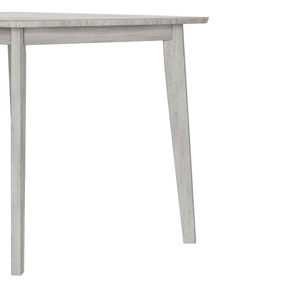 Farmhouse Dining Table Set, 7-Piece Wood Top Kitchen Table with X-Back Chairs and Padded Seats, Gray Dining (Set for 6)