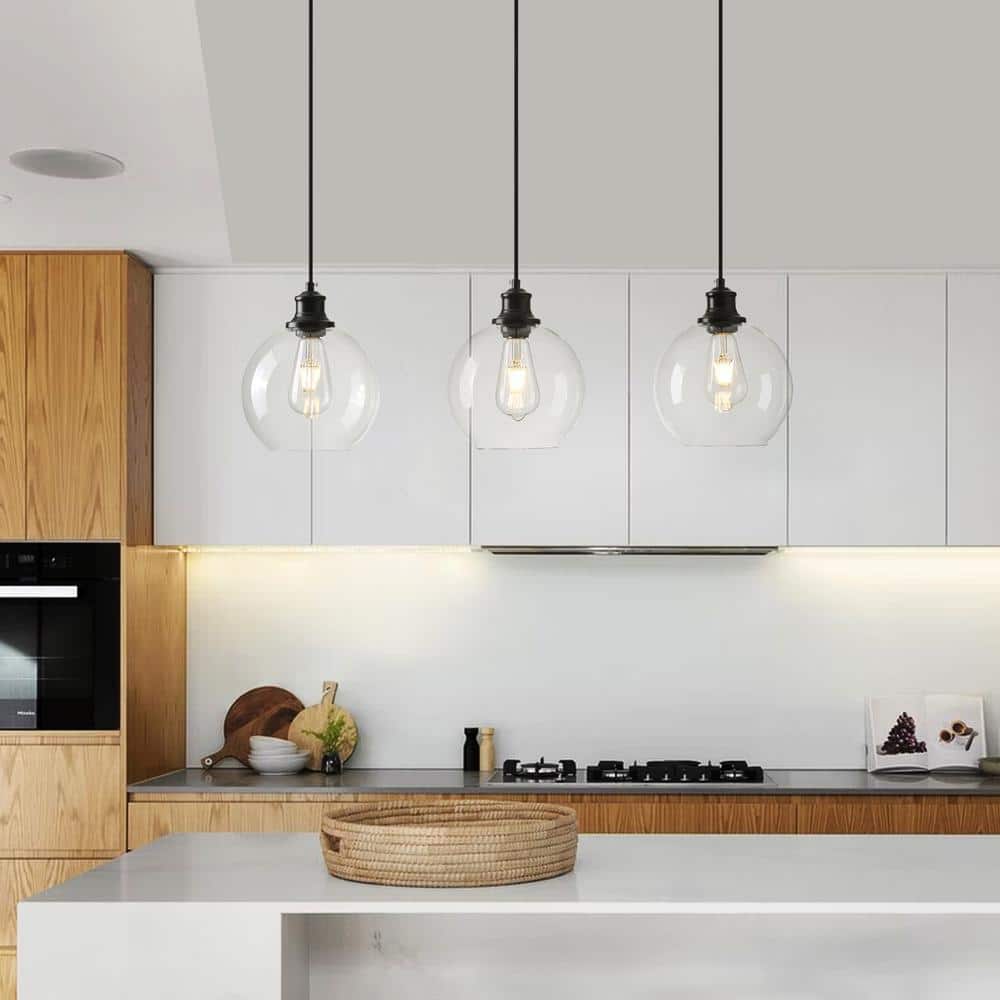 GoYeel 3Light Modern/Contemporary Black Ceiling Pendant Light with