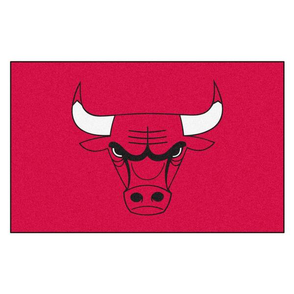 FANMATS NBA Chicago Bulls Maroon 5 ft. x 8 ft. Indoor Area Rug