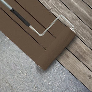1 gal. #MS-46 Chestnut Brown Textured Low-Lustre Enamel Interior/Exterior Porch and Patio Anti-Slip Floor Paint