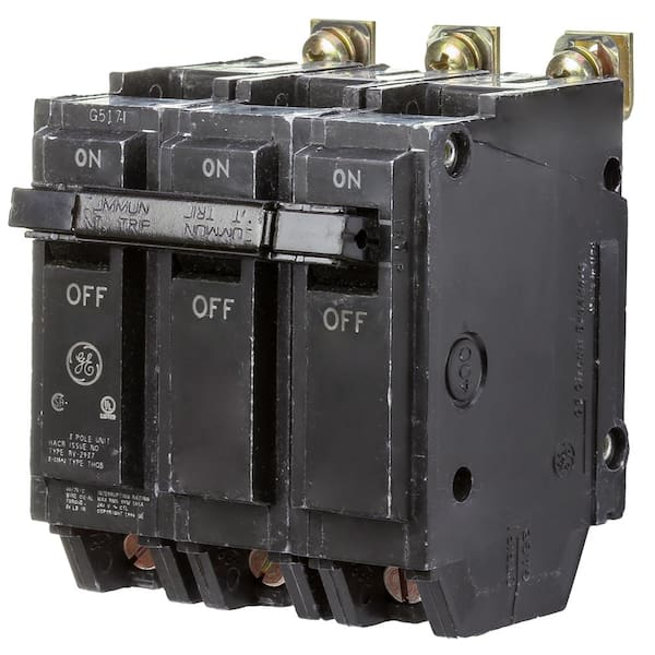 GE 20 Amp Three Pole Bolt-On Breaker