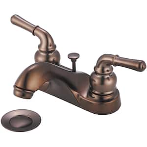 Accent 4 in. Centerset 2-Handle Bathroom Faucet in Oil Rubbed Bronze