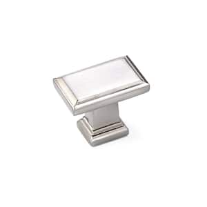 Mirabel Collection 1-1/2 in. (38 mm) x 15/16 in. (24 mm) Brushed Nickel Transitional Cabinet Knob