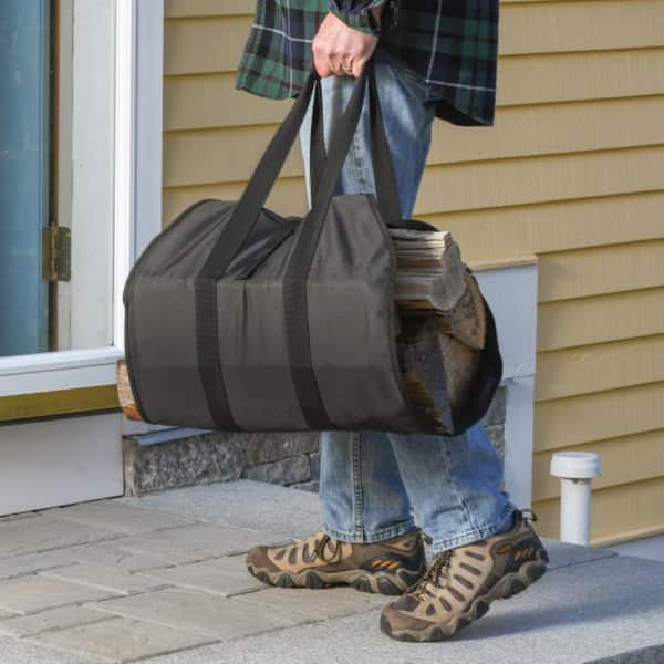 Firewood carrier 2025 bag home depot