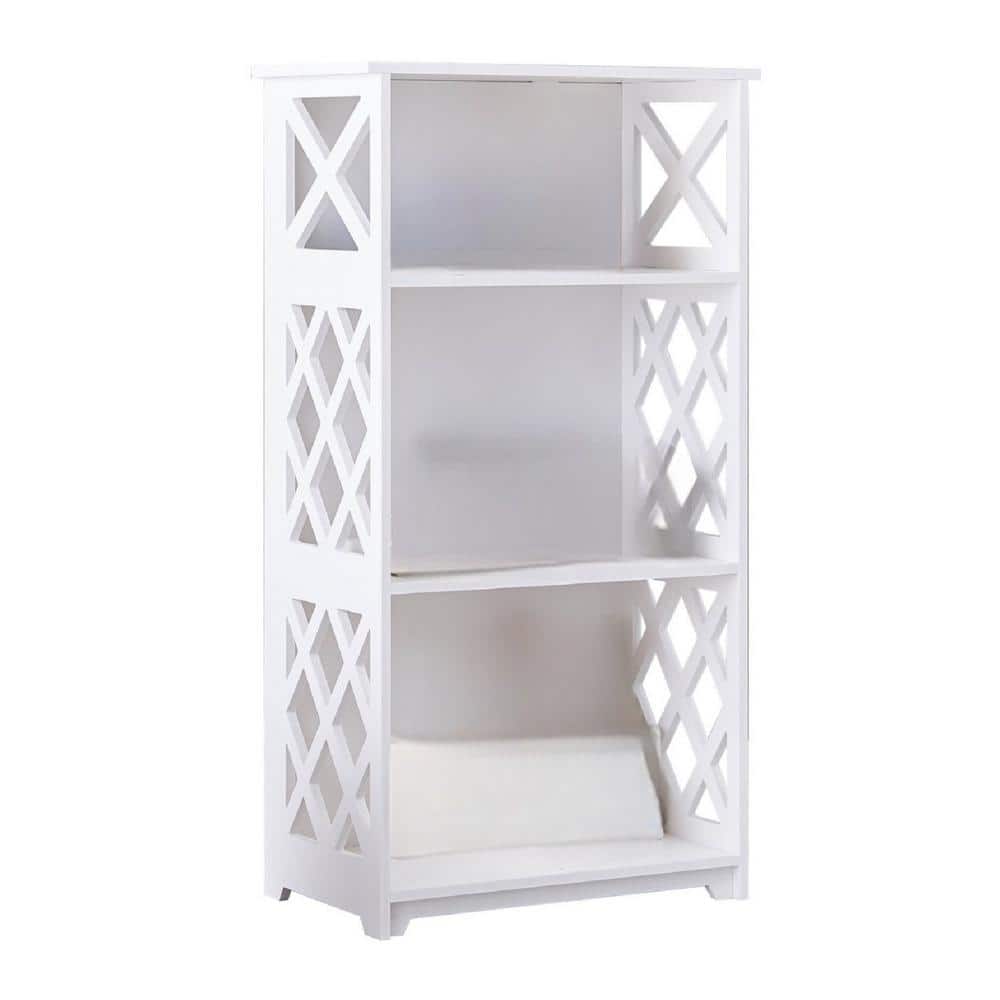 Signature Home SignatureHome 9in. W x 30in. H x 16in. D Plastic Wood Rectangular Shape 3Tier