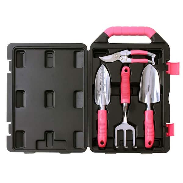 Apollo Garden Tool Kit in Pink (4-Piece)