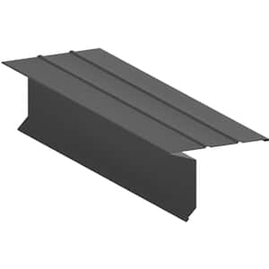 6 in. x 1-1/8 in. x 10 ft. Aluminum Eave Drip Flashing Black