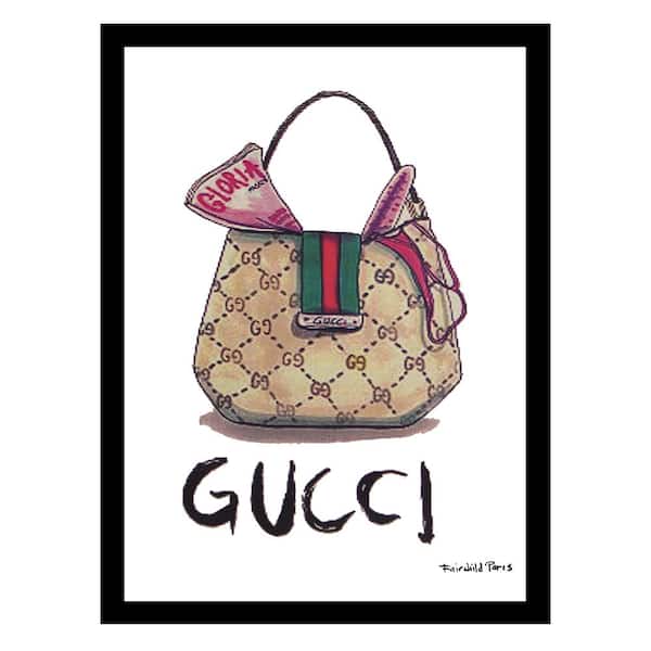 VENICE BEACH Collections Designer Handbag by Fairchild Paris 1-Piece Framed Graphic Print Abstract Poster Art Print 18 in. x 14 in.