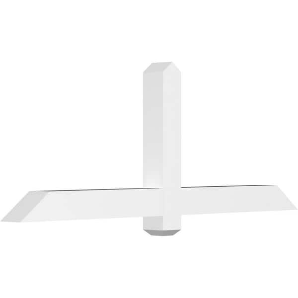 Ekena Millwork Eugene 60 in. W x 22.5 in. H x 4 in. D Signature Polyurethane Bracket