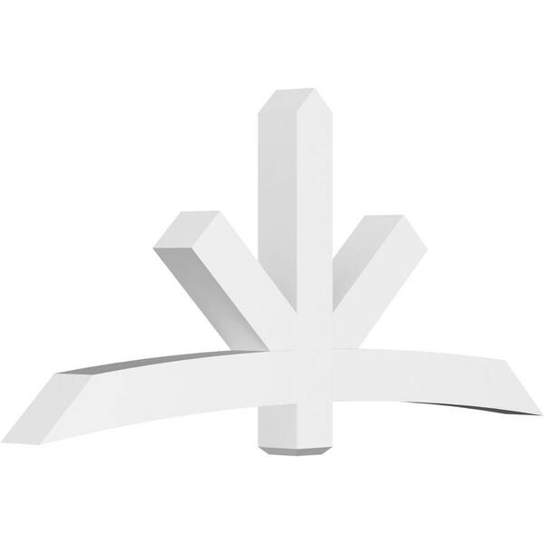 Ekena Millwork Alberta 84 in. W x 38.5 in. H x 6 in. D Signature Polyurethane Bracket