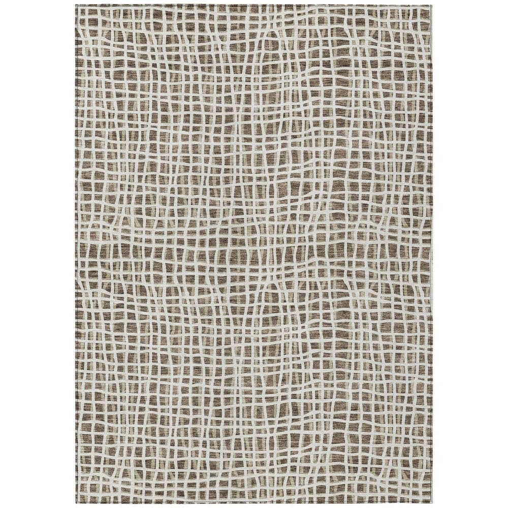 Chantille Machine Washable Indoor/Outdoor Abstract ACN729 Brown 9 ft. x 12 ft. Area Rug price history on PriceWatchPro