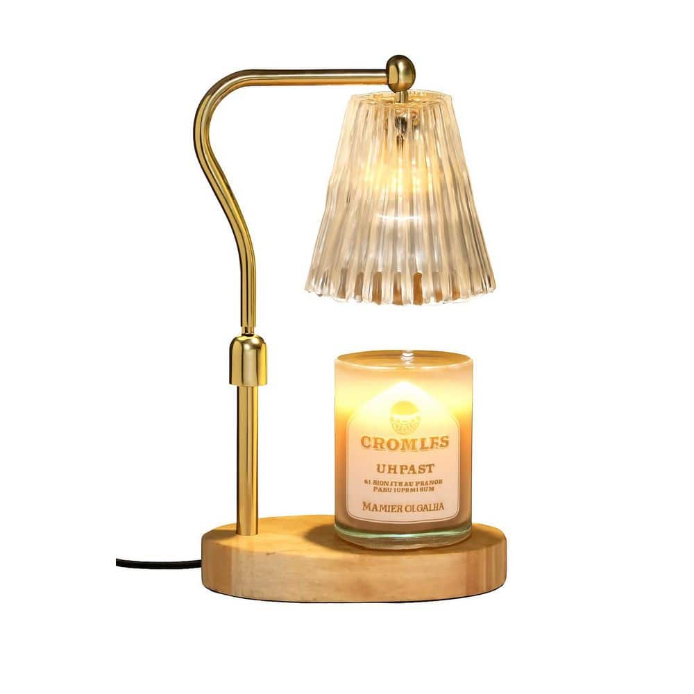 11.2 in. Amber Candle Warmer Table Lamp with Timer, Dimmer, Adjustable Height, Vintage Decor, Bedroom Gifts price history on PriceWatchPro