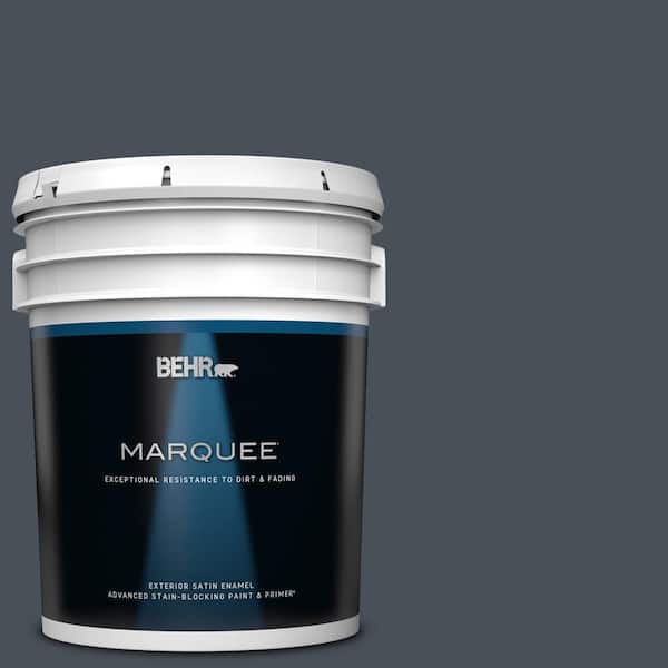 BEHR MARQUEE 5 gal. #T15-2 Seared Gray Satin Enamel Exterior Paint & Primer