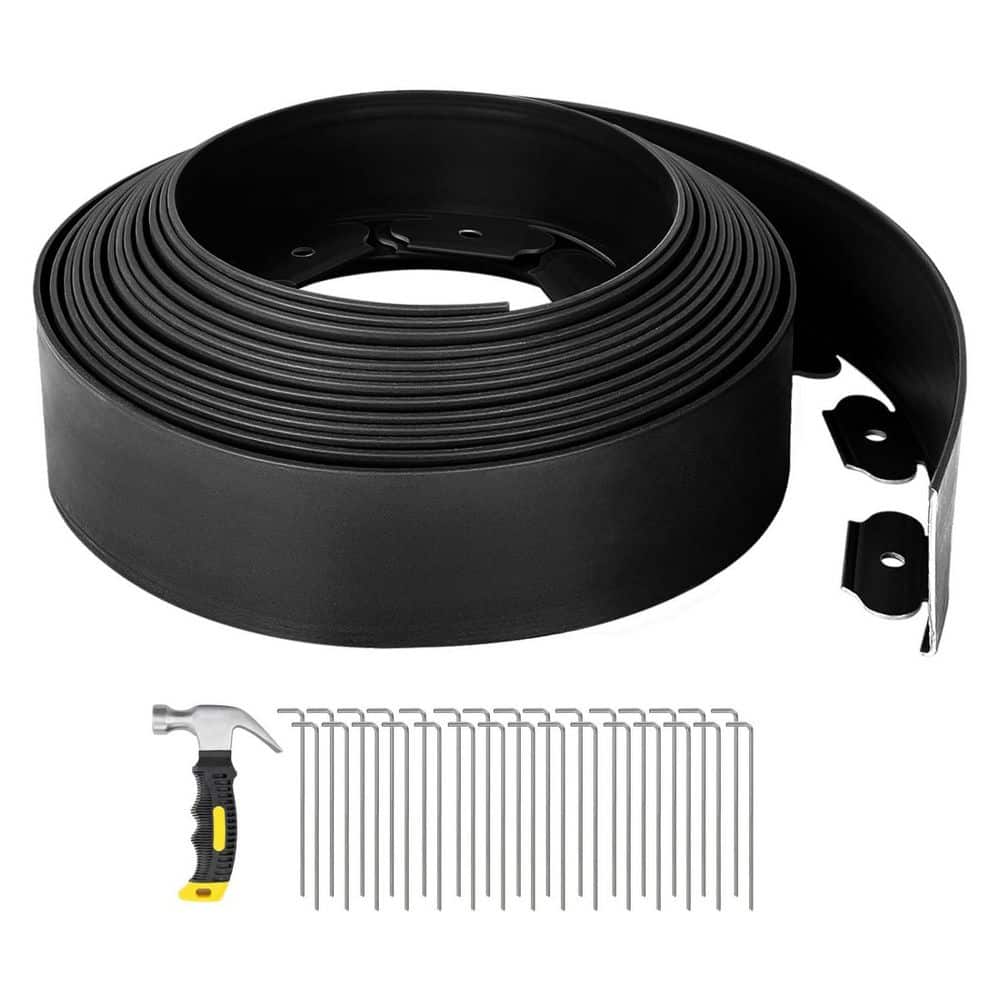 33 ft L x 4 in. H Landscape Edging Flexible Garden Border Black Polypropylene Edging Kit price history on PriceWatchPro