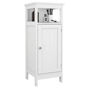 Ami 12.6 in. W x 12 in. D x 31.5 in. H White MDF Freestanding Bathroom Linen Cabinet With Doors
