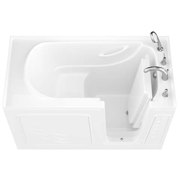 Universal Tubs HD-Series 30 in. x 60 in. Right Drain Quick Fill Walk-In Soaking Bathtub in White