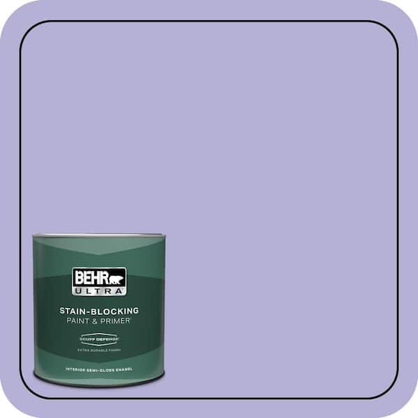BEHR ULTRA 1 qt. #630B-4 Freesia Purple Extra Durable Semi-Gloss Enamel Interior Paint & Primer