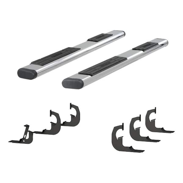 Aries 6 x 91-Inch Oval Polished Stainless Steel Nerf Bars, Select Chevrolet Silverado, GMC Sierra 2500, 3500 HD