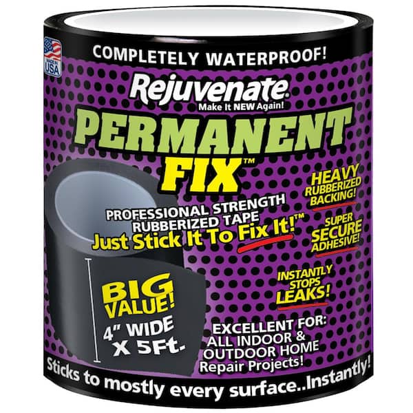 Rejuvenate Permanent Fix 5 ft. L x 4 in. W Professional Strength Rubberized Tape
