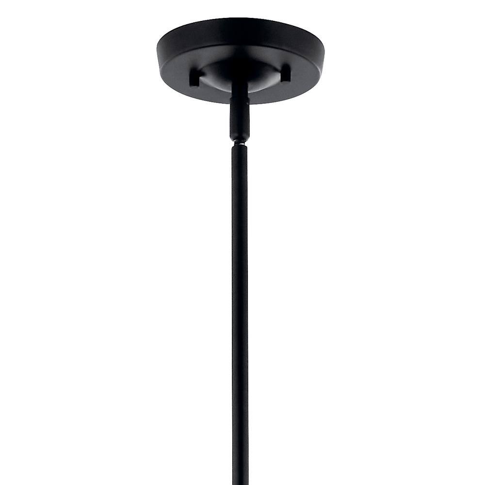Black 8-Light Asymmetric Candle Chandelier