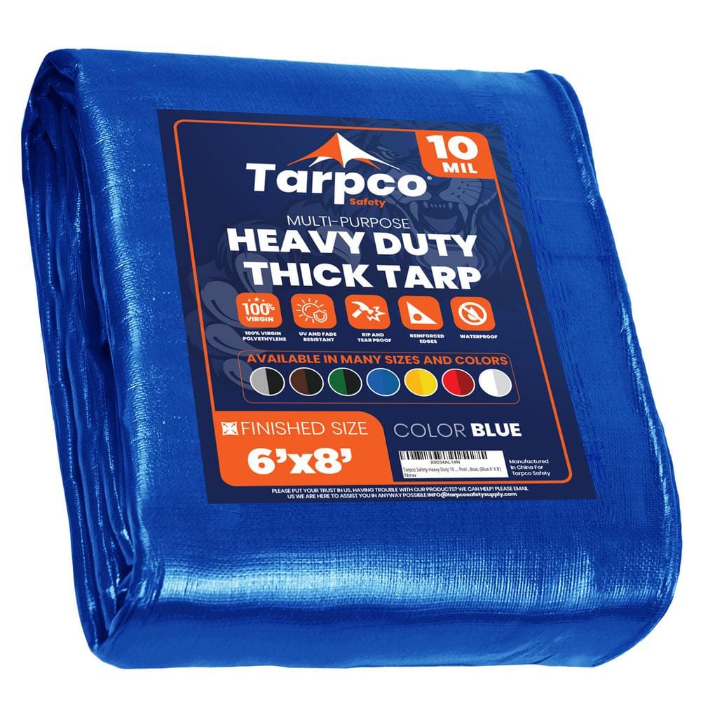 13 × 6.6 FT Thicken Waterproof Clear Tarp, 5 mil Anti-Tear Snowproof &  Windproof Clear Plastic Tarps with Grommets PVC Tarp Tarpaulin for Winter